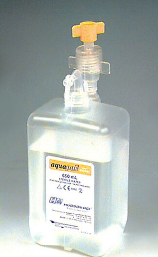 Aquapak Sterilwasser-Behälter 650 ml, Anfeuchtersystem für Sauerstoffgeräte {S}