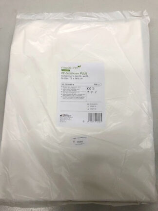 MEDI-INN PE-Schürze PLUS, weiß, 75 x 140 cm (VPE: 100 Stück)