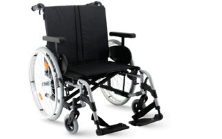 Rollstuhl Breezy Rubix 2 XL, TrBr, Steckachse, brillantsilber