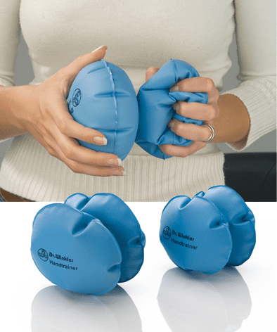 Handtrainer, aufblasbar hellblau