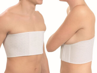 Rippenbandage weiß,16 cm hoch