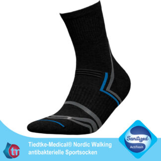 Socken NORDIC WALKING, schwarz