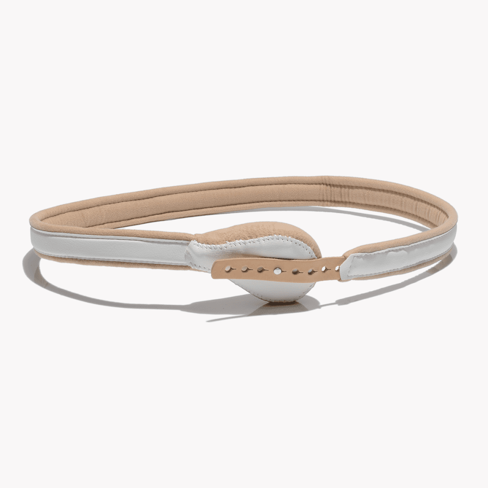 Bort Federbruchband HerniaFix, runde Pelotte, lange Feder, beige