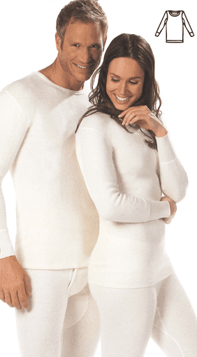 Wärmewäsche Classic Herren-Hemd, 1/1 Arm 50% Angora natur