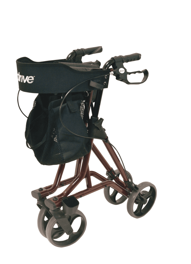 Rollator TORRO mit Stockhalter und Netzkorb – Bild 3