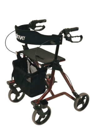 Rollator TORRO mit Stockhalter und Netzkorb