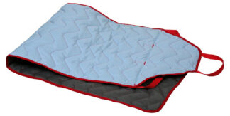 Gleitmatte ALPHA Caremaster PES/Carbon blau/rot