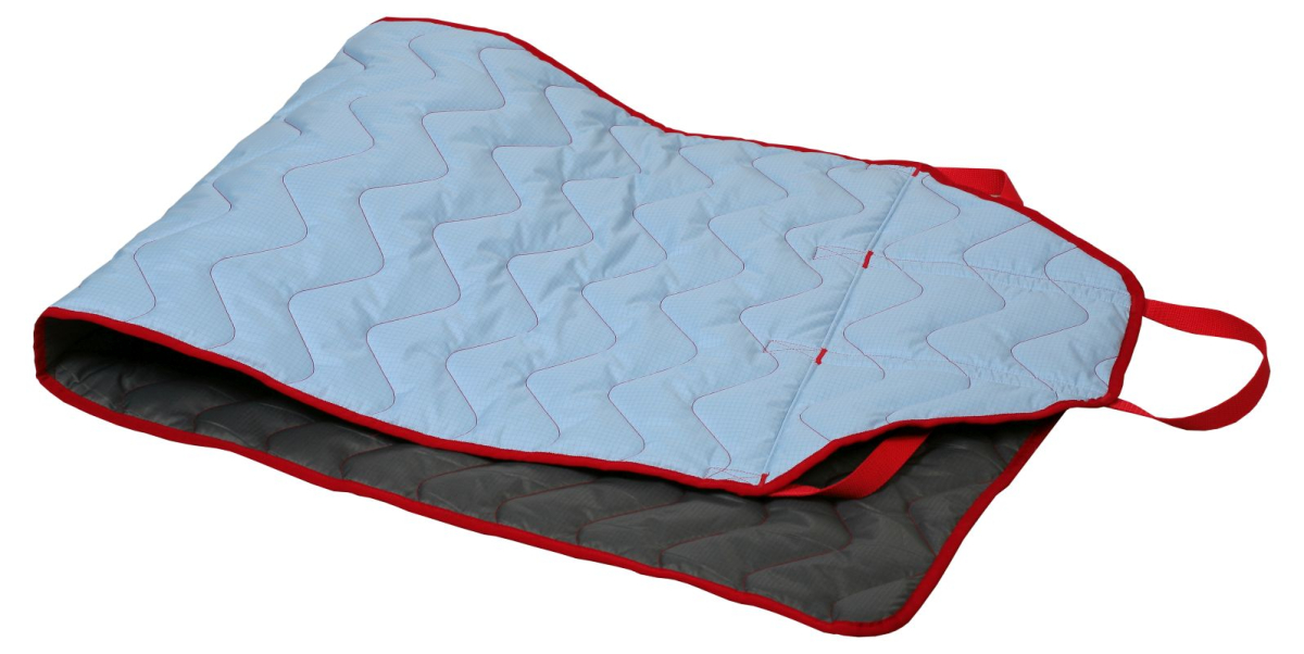 Gleitmatte ALPHA Caremaster PES/Carbon blau/rot