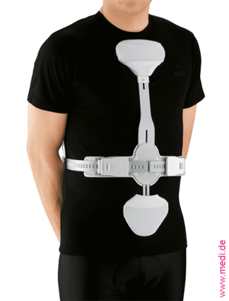 Hyperextensionsorthese 3C 27 cm silber