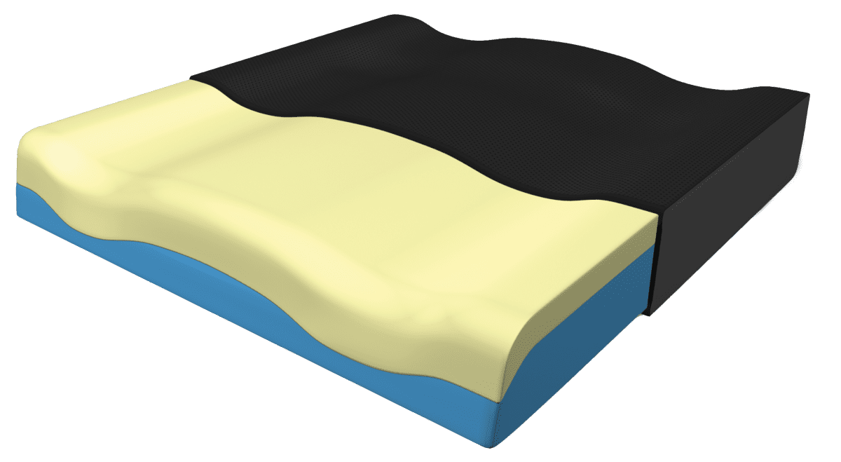 Anti-Dekubitus-Therapie-Sitzkissen XSEAT, schwarz – Bild 2