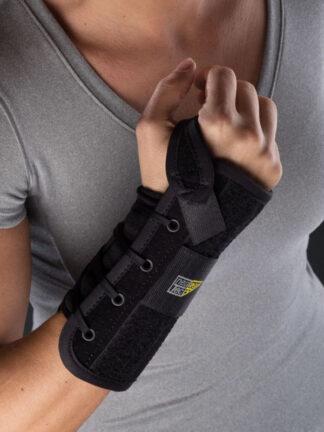 Handgelenkbandage mit Schnürung, schwarz