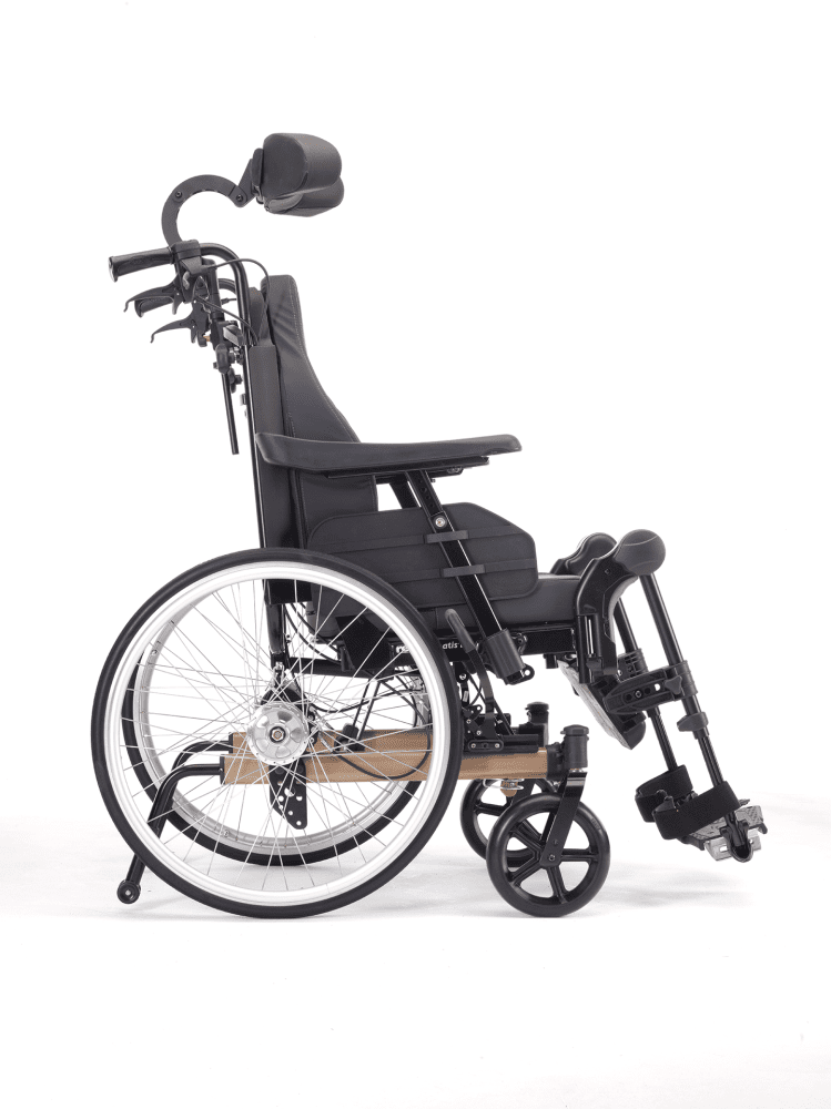 Multifunktions- und Lagerungsrollstuhl Rea Clematis Pro, mit Trommelbremse perlmuttbeige – Bild 2