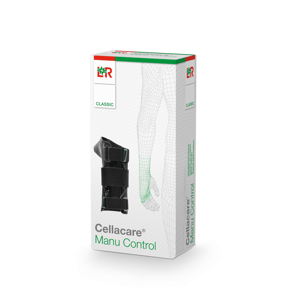 Handgelenkorthese Cellacare Manu Control Classic schwarz-grün – Bild 2