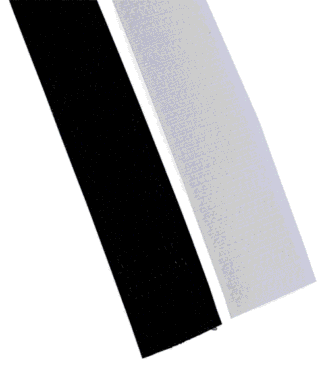 Klettband 25 m schwarz