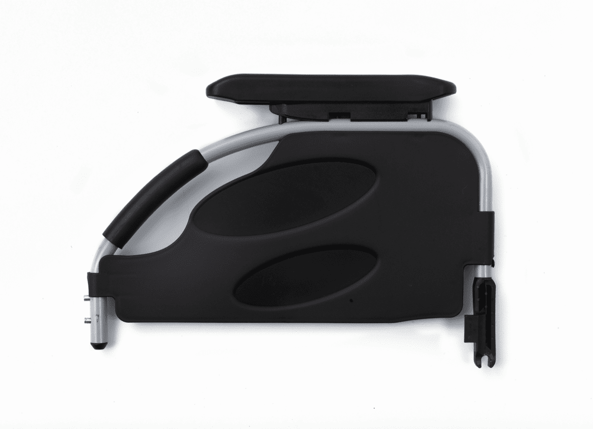 Rollstuhl Action 2 NG Seitenteil desk, mit Trommelbremse silbergrau – Bild 3