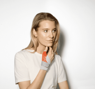 Mittelhand-Daumenschiene beige