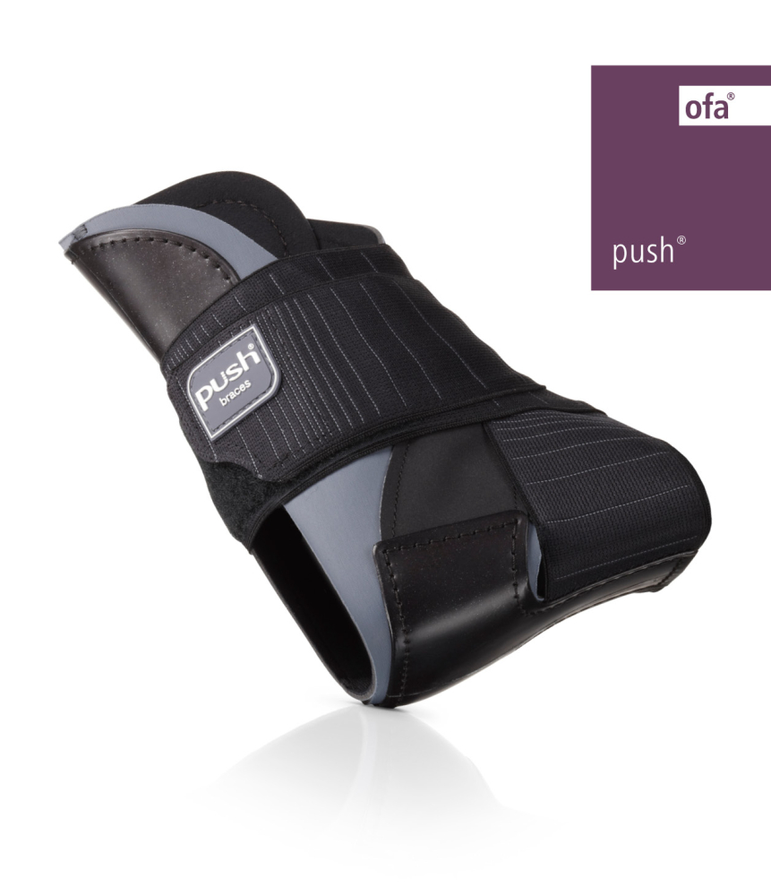Knöchelorthese Push ortho Aequi schwarz-grau – Bild 2