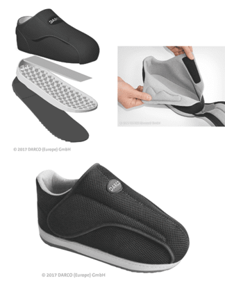 Verbandschuh AllRound Shoe geschlossen schwarz