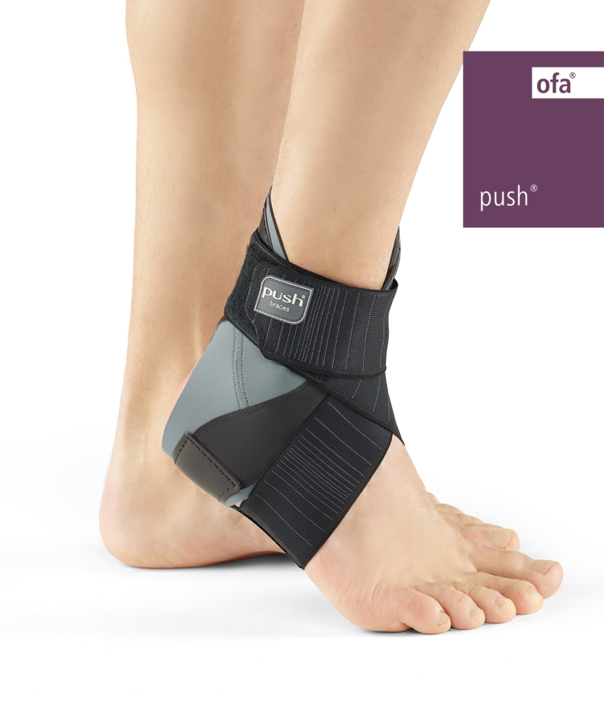 Knöchelorthese Push ortho Aequi schwarz-grau