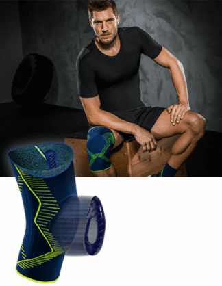 Kniebandage Genumedi E+motion 3.0 extraweit schwarz-gelb