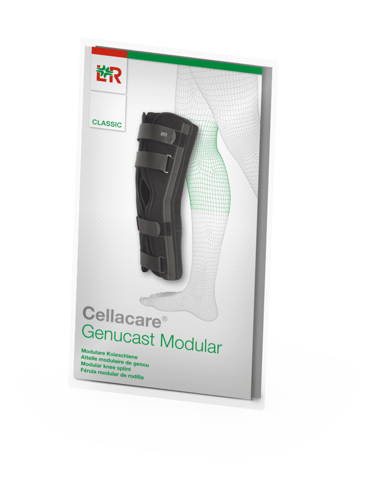 Knieorthese Cellacare Genucast Modular Classic schwarz-grün – Bild 2