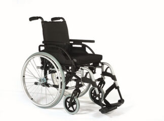 Rollstuhl Breezy Basix 2, Steckachse, TrBr, AOK, brillantsilber