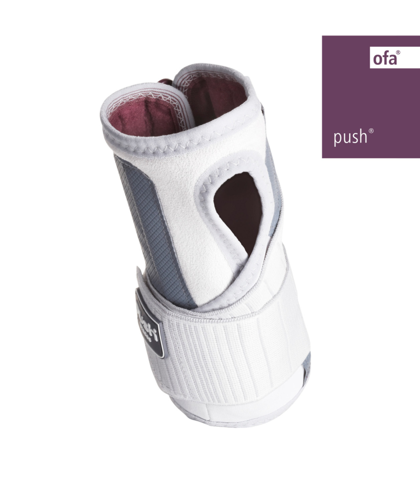 Handgelenkbandage Push med grau-aubergine – Bild 2