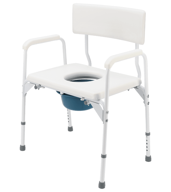 Toilettenstuhl TS-Care XXL, feststehend, grau – Bild 2