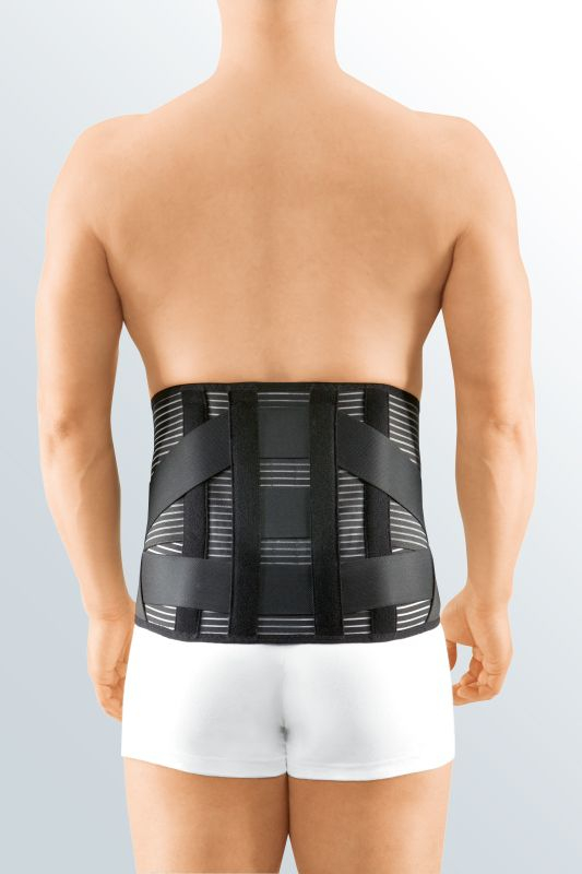 Lumbalstützorthese Lumbamed stabil mit Pelotte, Höhe 26cm, schwarz