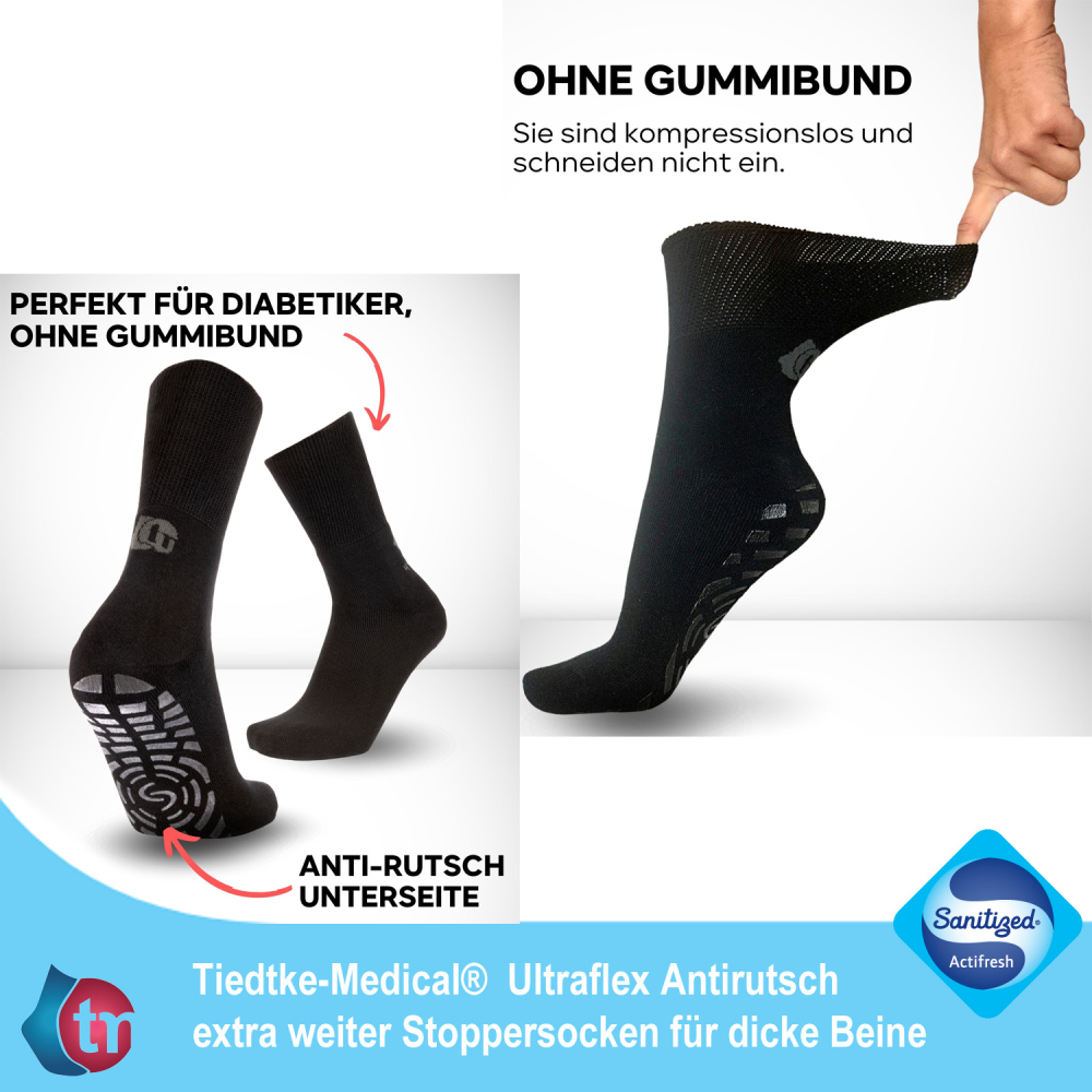 Venensocken Ultraflex Frottee Antirutsch – Bild 3