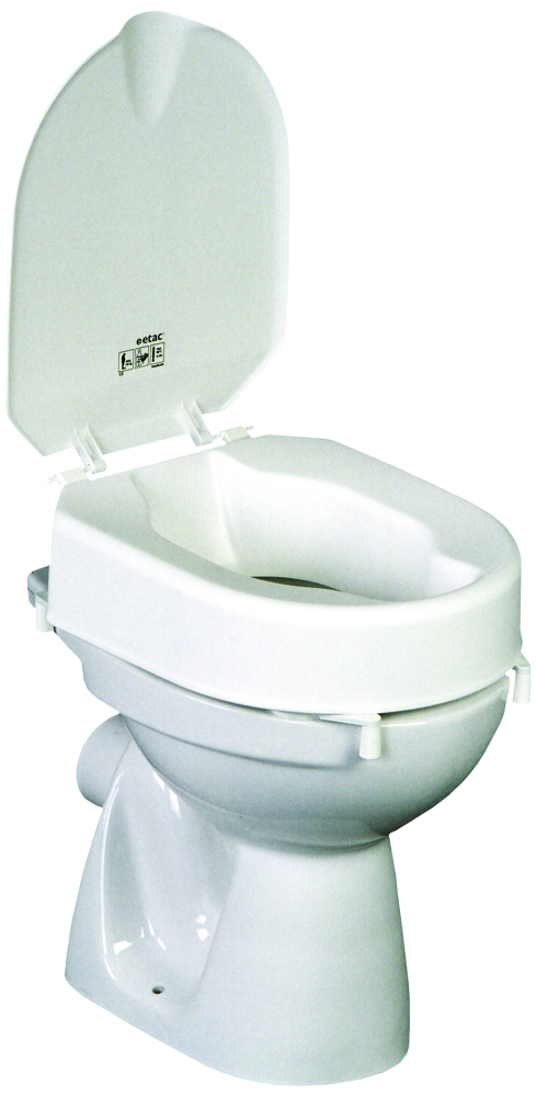 Toilettensitzerhöhung Hi-Loo fest mit Deckel