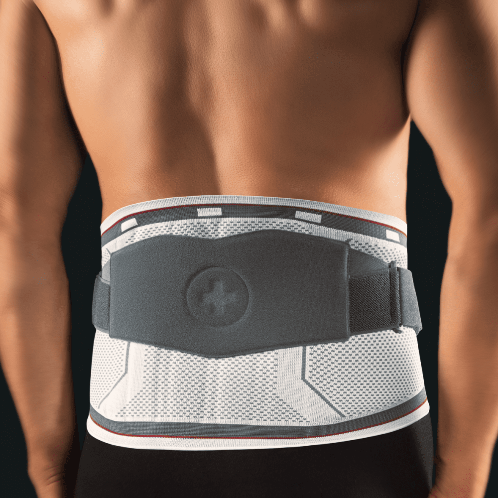 Bort Rückenbandage select Stabilo, ohne Pelotte, silber – Bild 3