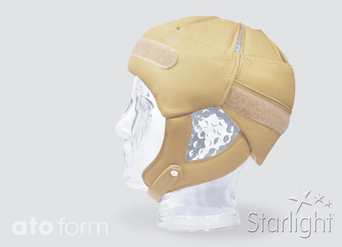 Starlight Secure Kopfschutz Leder, beige