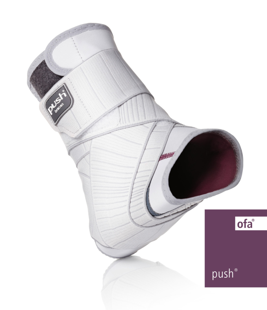 Knöchelbandage Push med grau-aubergine – Bild 2