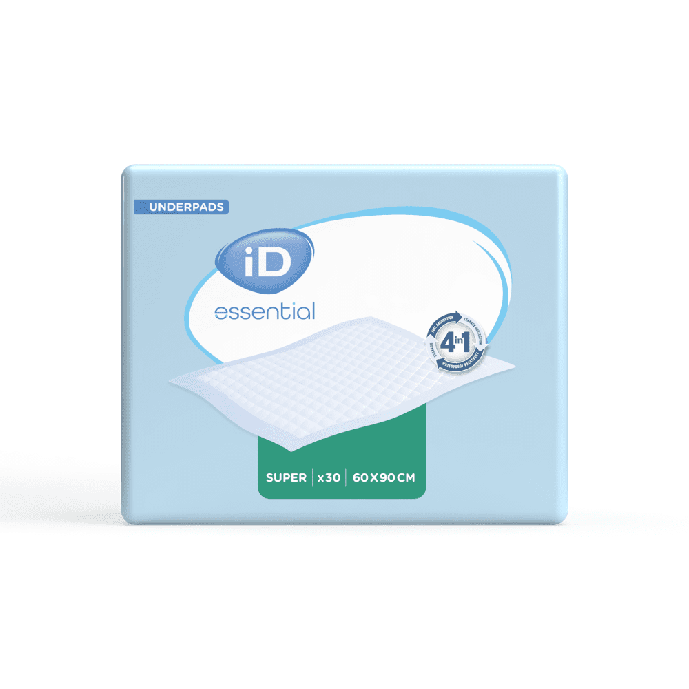 Krankenunterlage iD Essential Protect PE 60x90cm(4x30Stk.), weiß