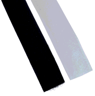 Flauschband 25 m schwarz