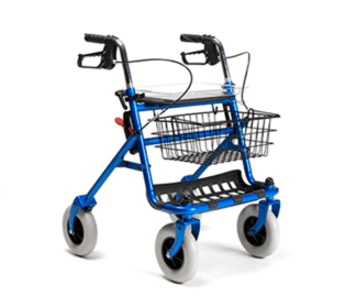 Rollator 286i mit Tablett, Korb und Stockhalter