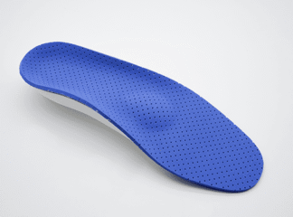 Weichschaum-Rohling langsohlig, 4mm, vautec-soft, blau, perforiert