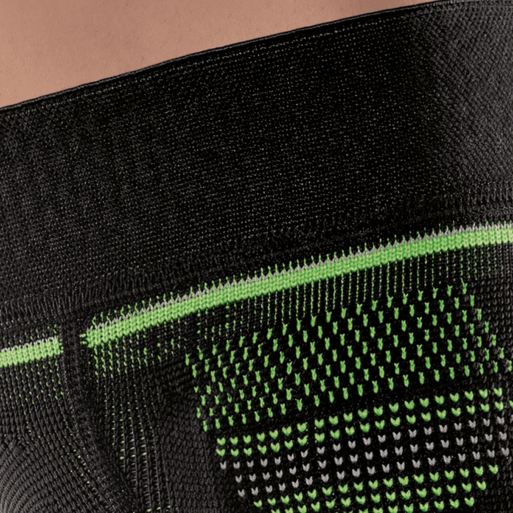 BORT StabiloGen Sport mit Haftband Kniebandage, schwarz/grün – Bild 2