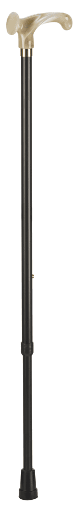 Leichtmetallstock mit anatomischem Griff marmorierter, verstellbar, schwarz
