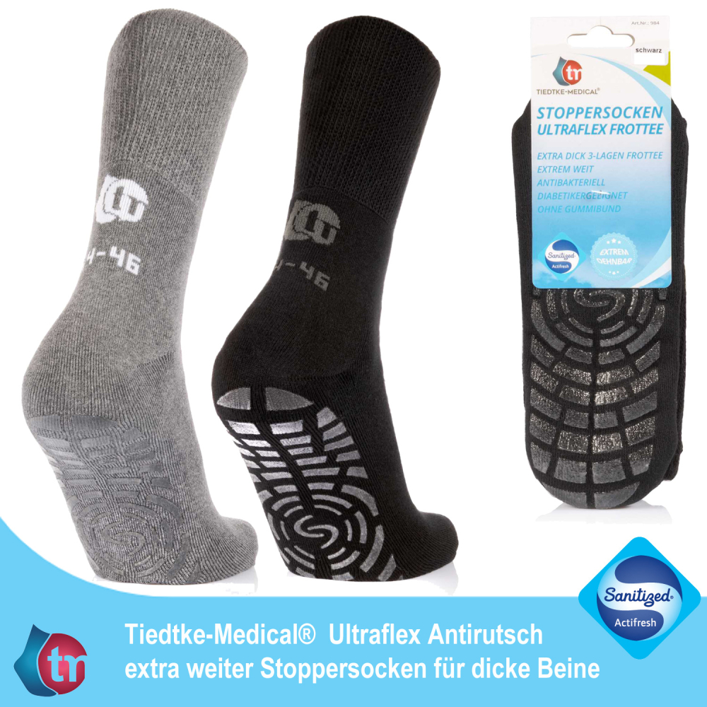 Venensocken Ultraflex Frottee Antirutsch – Bild 2