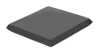 Rollstuhlkissen mit Hotelverschluss Triest, 5cm schwarz