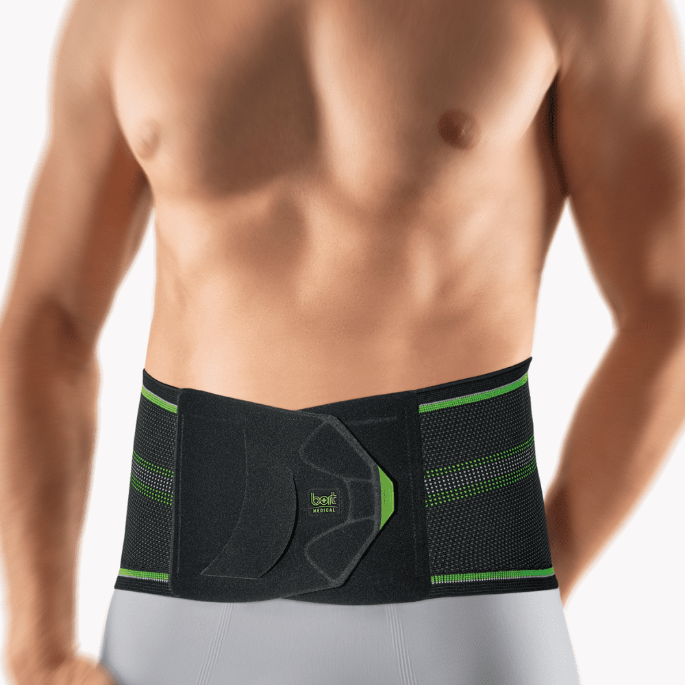 Bort Rückenbandage StabiloBasic Sport schwarz-grün – Bild 2