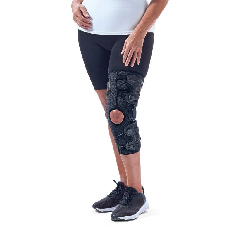 Knieorthese DONJOY OA GO medial rechts/lateral links, schwarz – Bild 3