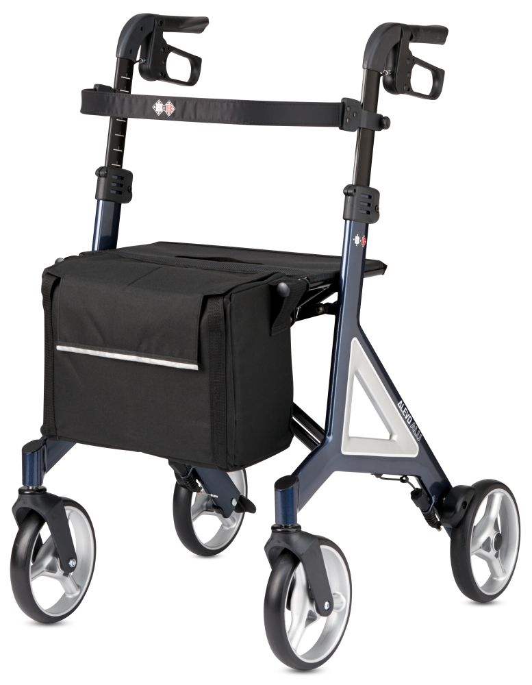 Rollator ALEVO ALU mit Rückengurt und Tasche – Bild 2