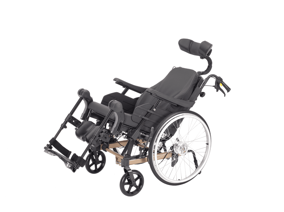 Multifunktions- und Lagerungsrollstuhl Rea Clematis Pro, mit Trommelbremse perlmuttbeige – Bild 3