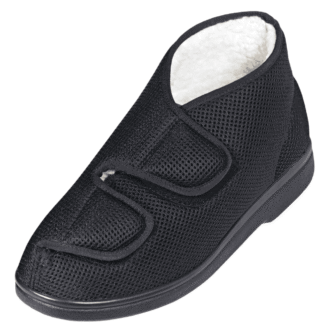 Reha Schuh GentleWalk Hi, Fell-Futter,schwarz