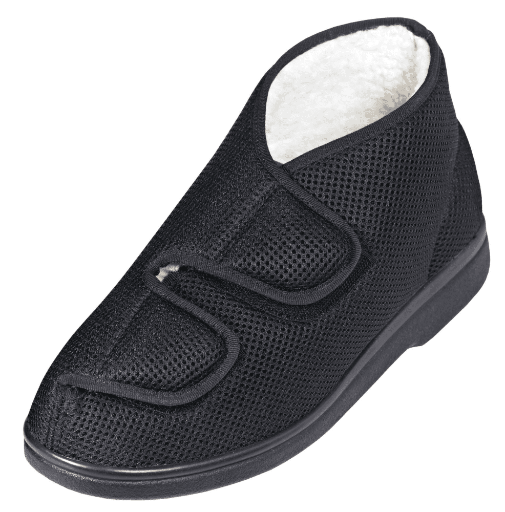 Reha Schuh GentleWalk Hi, Fell-Futter,schwarz