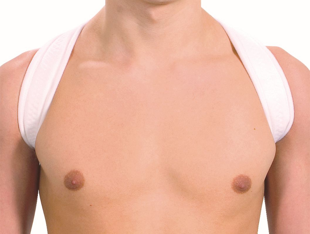 Clavicula Bandage weiß – Bild 2