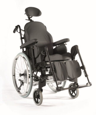 Rollstuhl Breezy Relax 2,TrBr, Dartex, Kopfstütze, Gurt, Therapietisch, Seitenpelotten